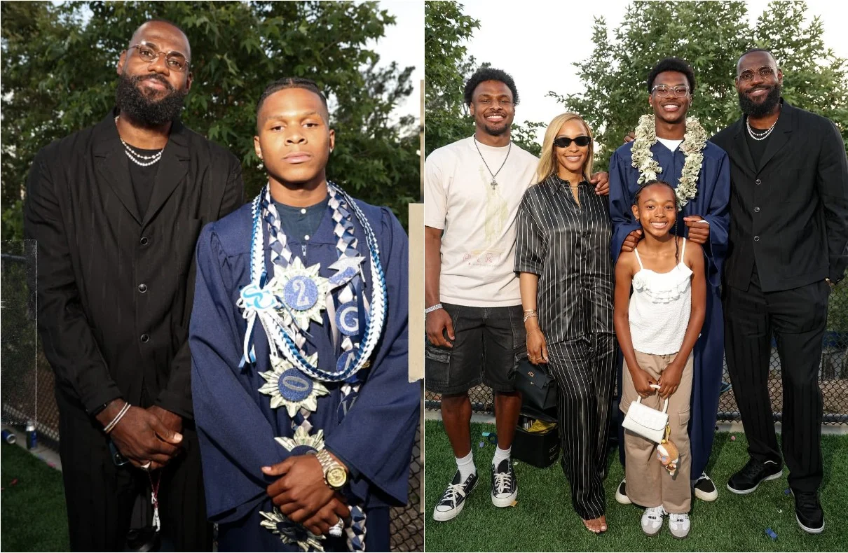Bryce James Graduates From Sierra Canyon With Lebron James And Family In Attendance