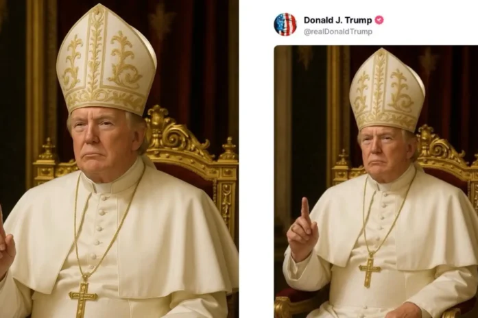 Donald Trump Jokes About Becoming Pope, Sparks Reactions With Ai Image Donald Trump Jokes About Becoming Pope, Sparks Reactions With Ai Image