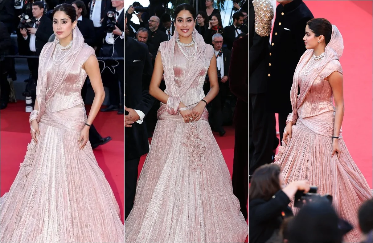 Janhvi Kapoor Walks Red Carpet At Cannes 2025 For Homebound Premiere
