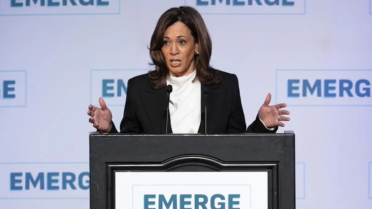 Kamala Harris Takes The Stage, Slams Trump In First Major Speech Since The Election
