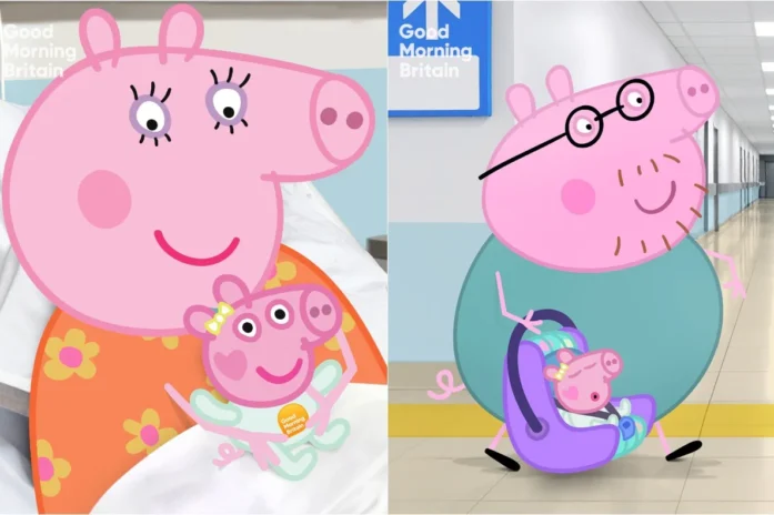 Peppa Pig Introduces Baby Sister Evie In Surprise Good Morning Britain Announcement Peppa Pig Introduces Baby Sister Evie In Surprise Good Morning Britain Announcement