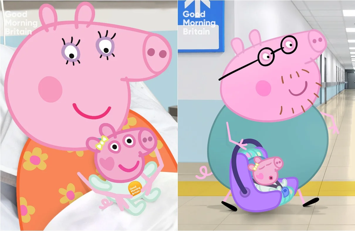 Peppa Pig Introduces Baby Sister Evie In Surprise Good Morning Britain Announcement