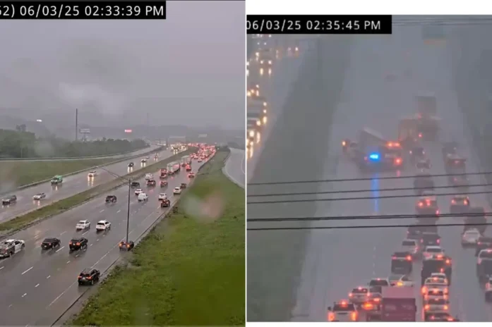 Fierce Winds Blow Over Semi Trucks In Kansas City Area, Prompt Road Closures Fierce Winds Blow Over Semi Trucks In Kansas City Area Prompt Road Closures